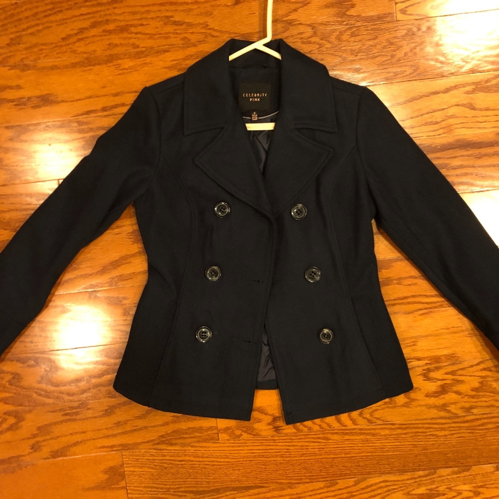 Navy Blue Pea Coat